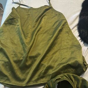 Silk tank and short pajama set